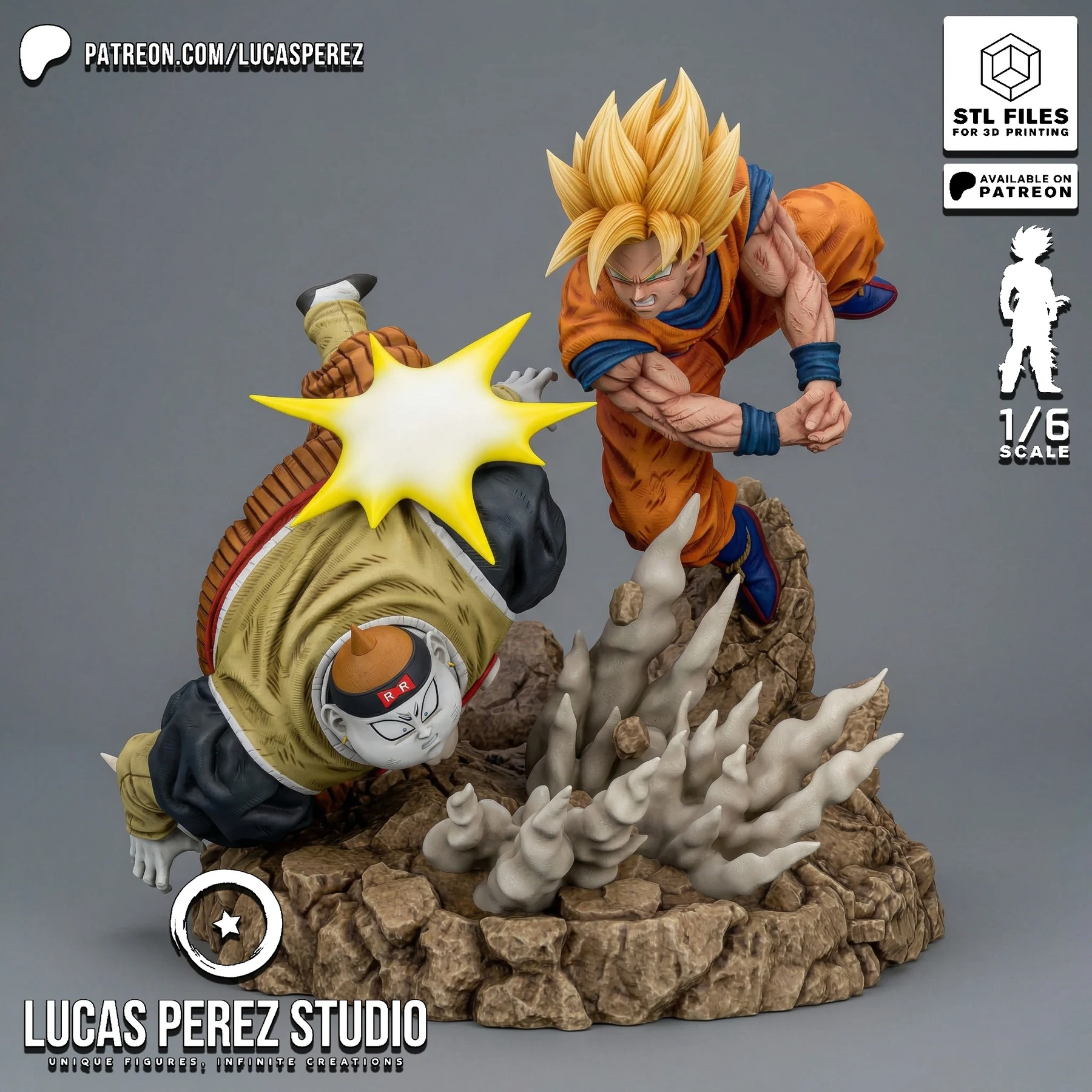 Render de Goku vs Android 19